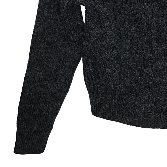 NWT Topshop Womens Open Back Ruffle‎ Detail Sweater Size 0-2 Charcoal Gray - Picture 6 of 12